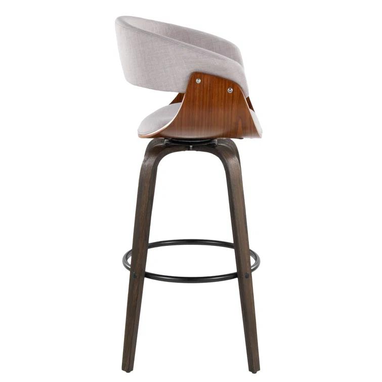 Vintage Mod 30" Fixed-Height Barstool - Set Of 2