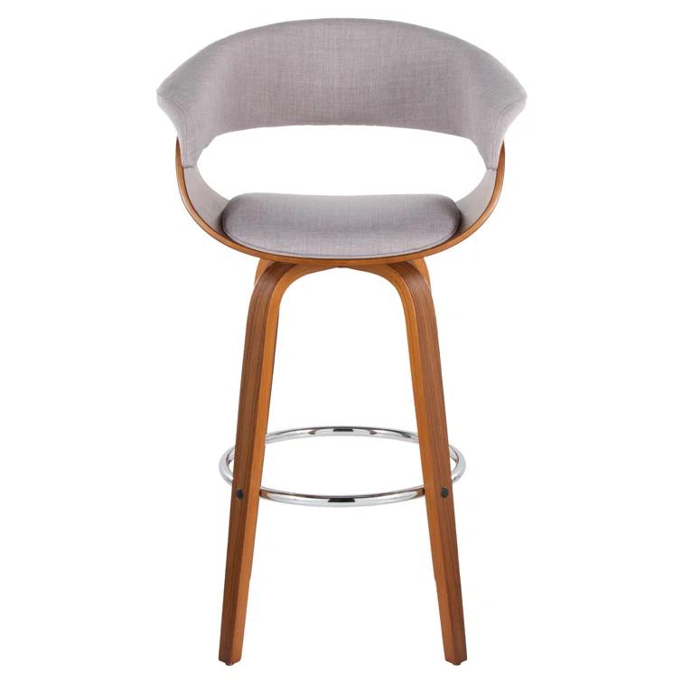 Vintage Mod 30" Fixed-Height Barstool - Set Of 2