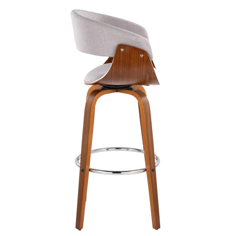 Vintage Mod 30" Fixed-Height Barstool - Set Of 2