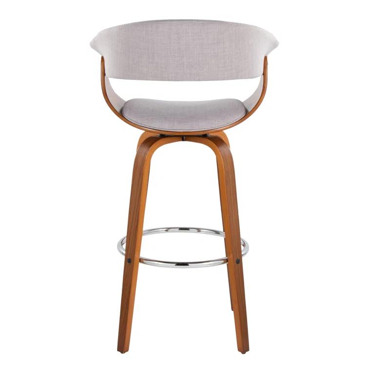 Vintage Mod 30" Fixed-Height Barstool - Set Of 2