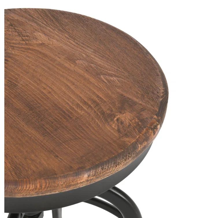Kosas Home Piper Adjustable Counter Stool Black