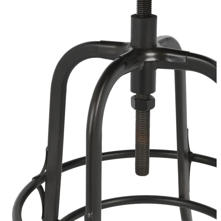 Kosas Home Piper Adjustable Counter Stool Black