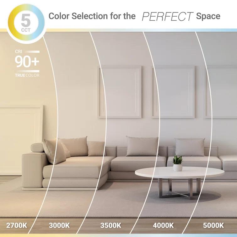 5/6 in. 5CCT Selectable Remodel 15W Retrofit Disk Light E26 Base LED Recessed Lighting Kit 24PK