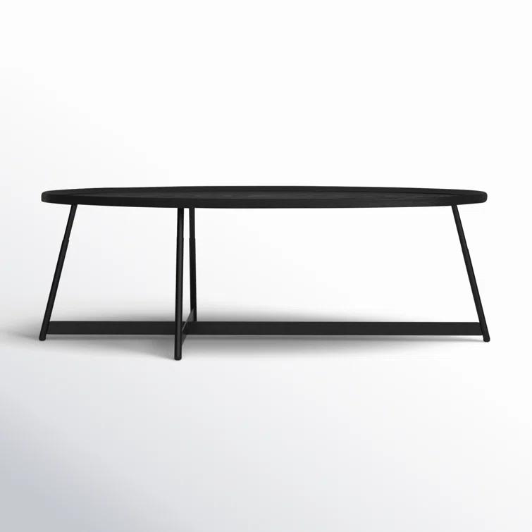 Gweneth Oval Coffee Table - Black Ash