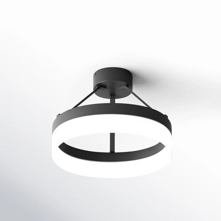 Danica Single Light Acrylic LED Semi Flush Mount