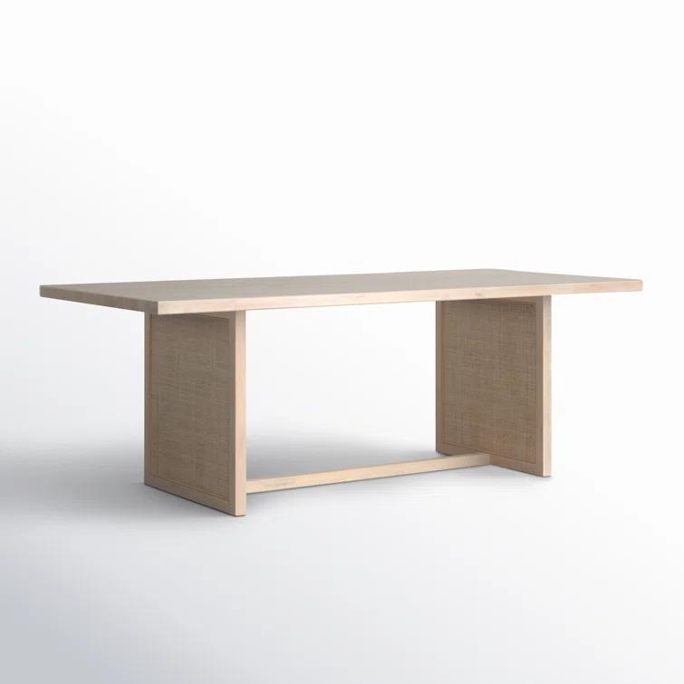 Yvette Woven Rectangle Dining Table (84")