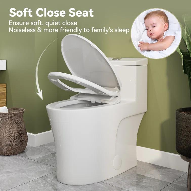 Unplugged Elongated Bidet Seat with Dual Stainless Nozzle and Adjustable Water Pressure