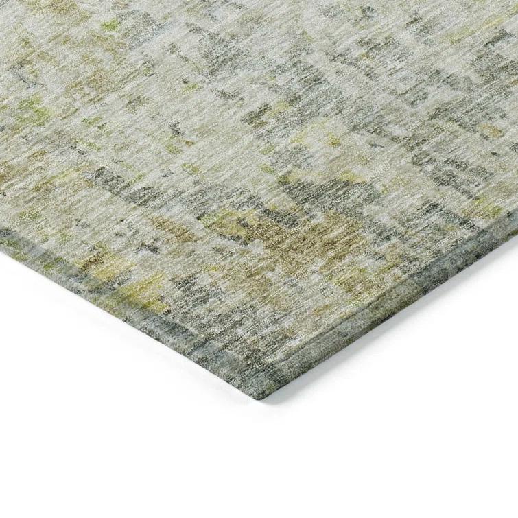 Machine Washable Indoor/Outdoor Cicel ACN1128 Sage Rug