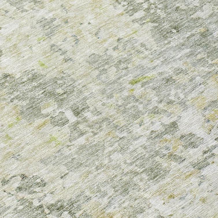 Machine Washable Indoor/Outdoor Cicel ACN1128 Sage Rug