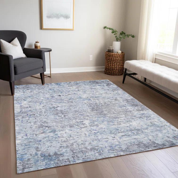 Machine Washable Indoor/Outdoor Cicel ACN1128 Sky Rug