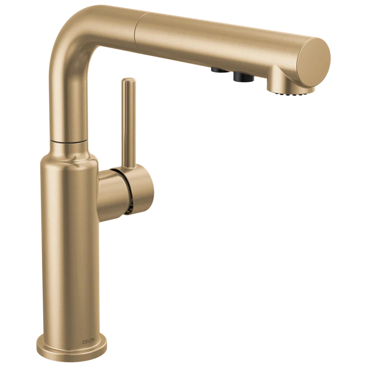 Daneri Pull-Out Sprayer Kitchen Faucet, Single Handle Kitchen Sink Faucet