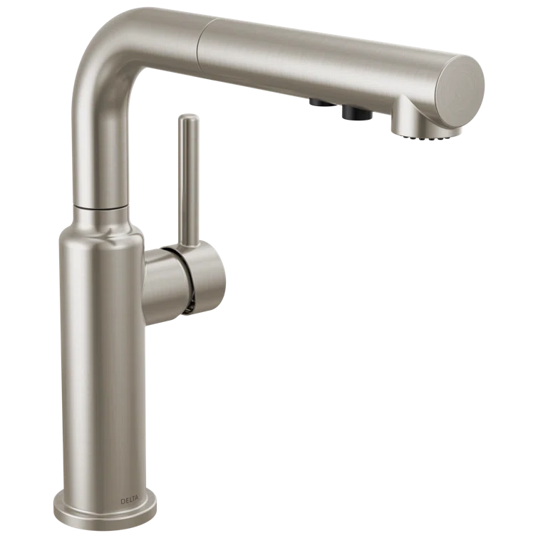 Daneri Pull-Out Sprayer Kitchen Faucet, Single Handle Kitchen Sink Faucet