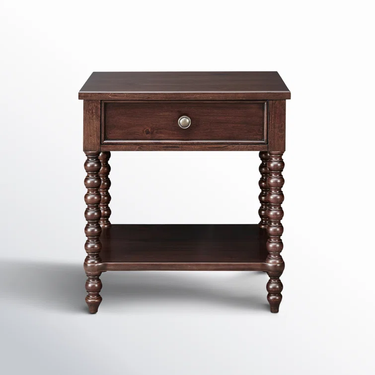 Beckett One Drawer Solid Wood Nightstand