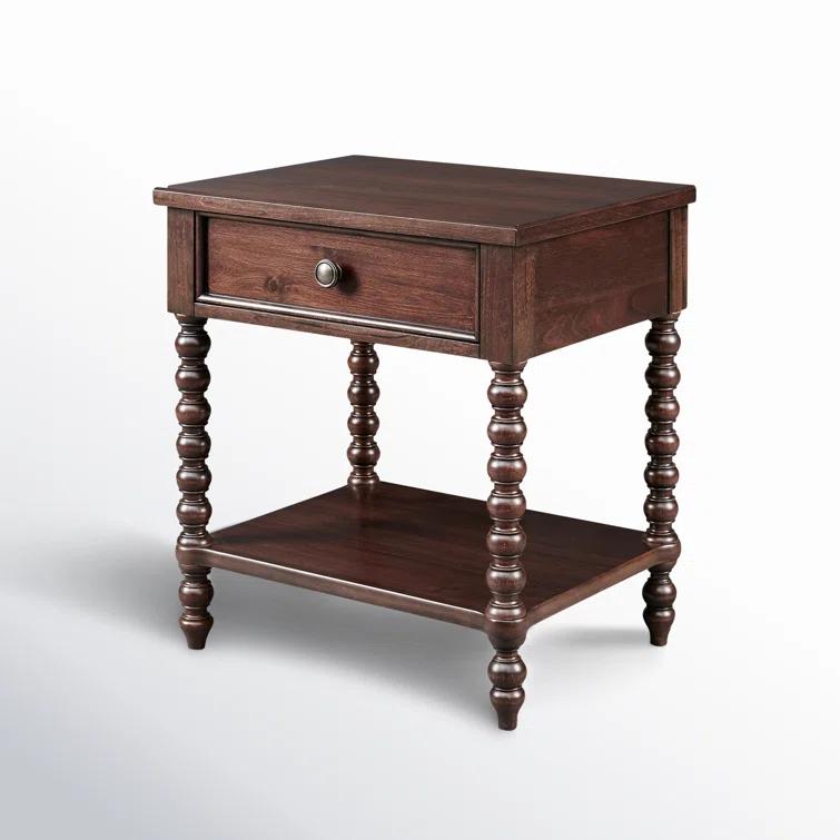 Beckett One Drawer Solid Wood Nightstand