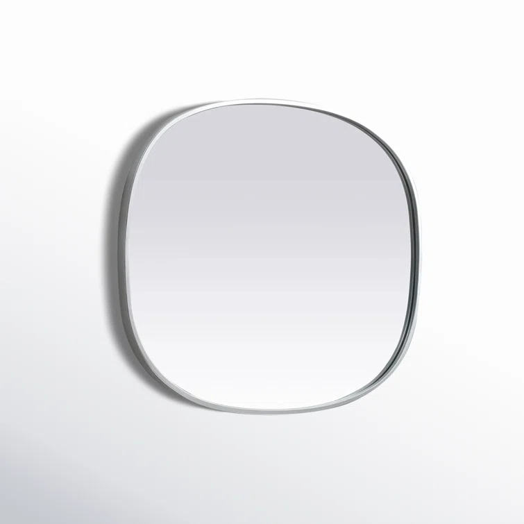 Sabine Metal Curved Oval Wall Mirror