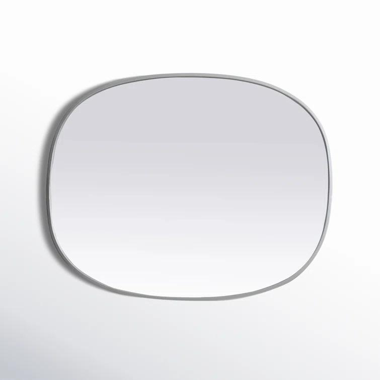 Sabine Metal Curved Oval Wall Mirror