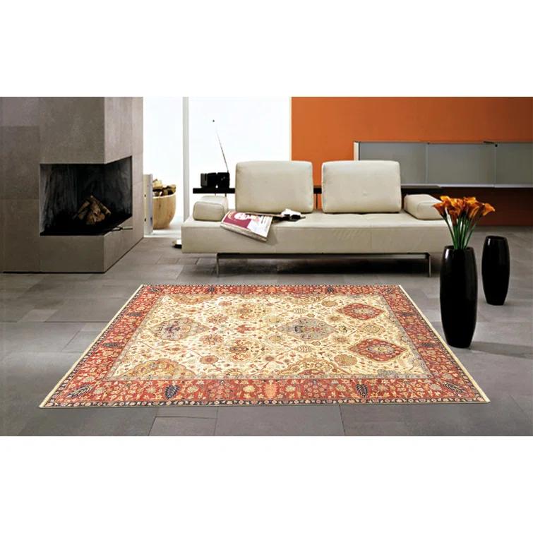Azerbaijan Hand Knotted Wool Washable Oriental Indoor Rug