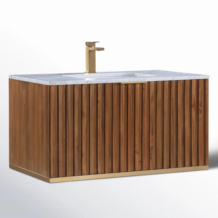 Terra 36" Wall-Mounted Single Bathroom Vanity Set