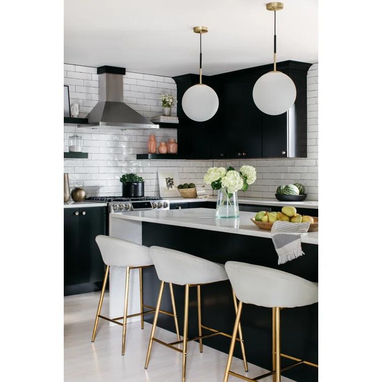 Drake Single Light Glass Steel Dimmable Pendant