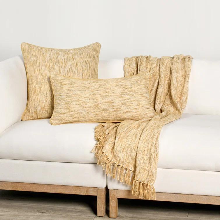 Villa by Classic Home Sharma Duck Down Reversible Throw Pillow