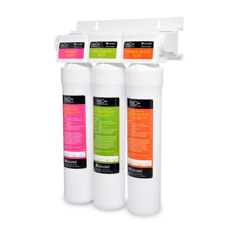 H2O+ Coral Three-Stage Undercounter Water Filter System