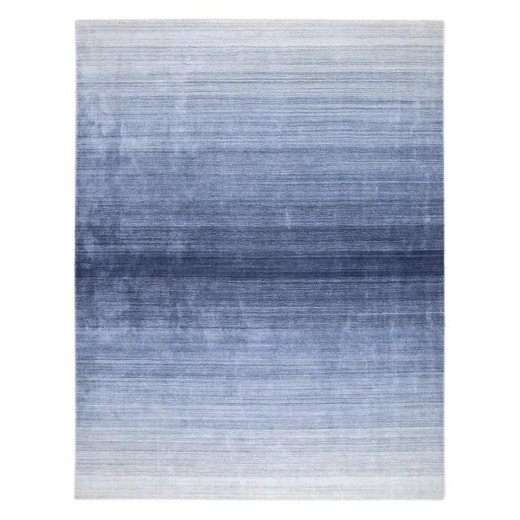 Rafael Hand-Crafted Blue Ombre Wool 8' x 10' Area Rug