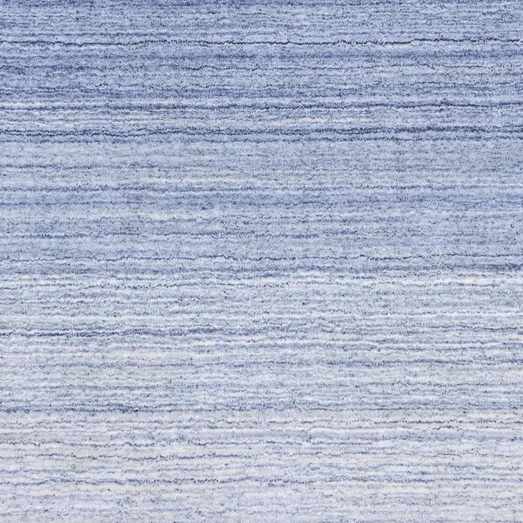 Rafael Hand-Crafted Blue Ombre Wool 8' x 10' Area Rug