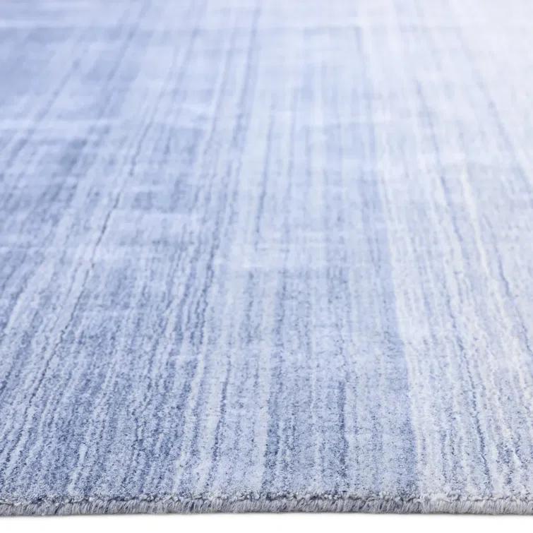 Rafael Hand-Crafted Blue Ombre Wool 8' x 10' Area Rug