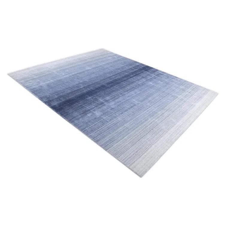 Rafael Hand-Crafted Blue Ombre Wool 8' x 10' Area Rug
