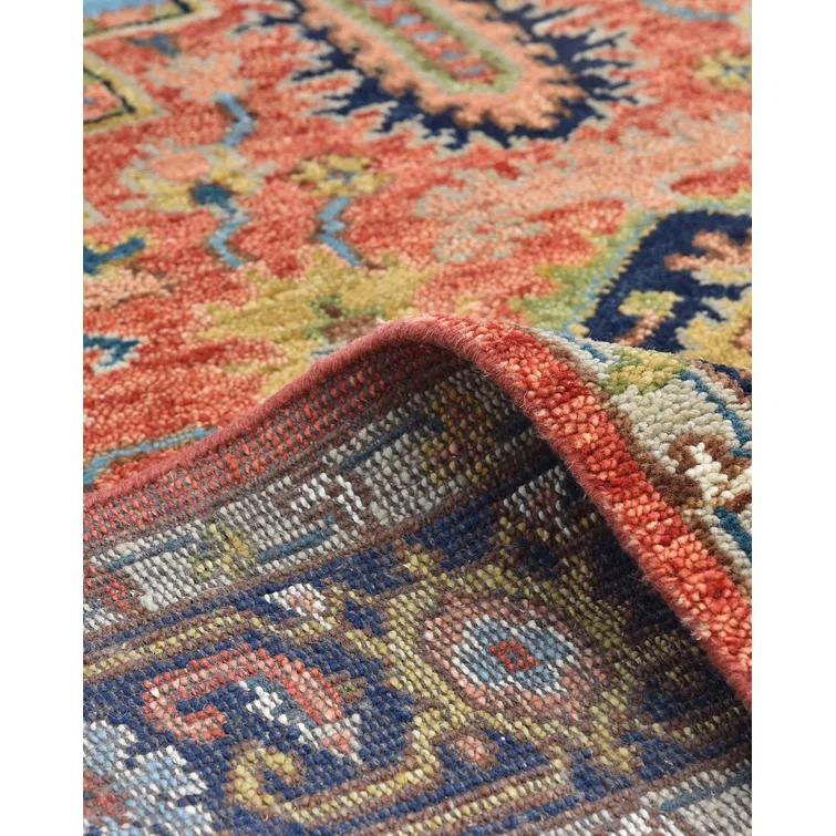 Handmade Geometric Wool 8' x 10' Rectangular Rug