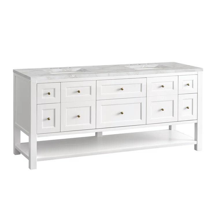 Breckenridge 72" Double Bathroom Vanity Set