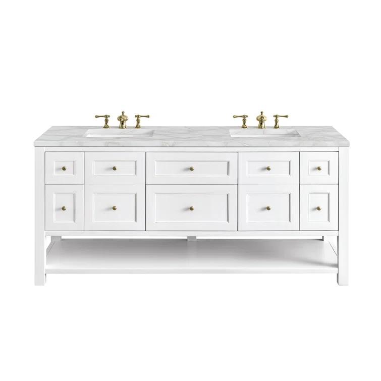 Breckenridge 72" Double Bathroom Vanity Set