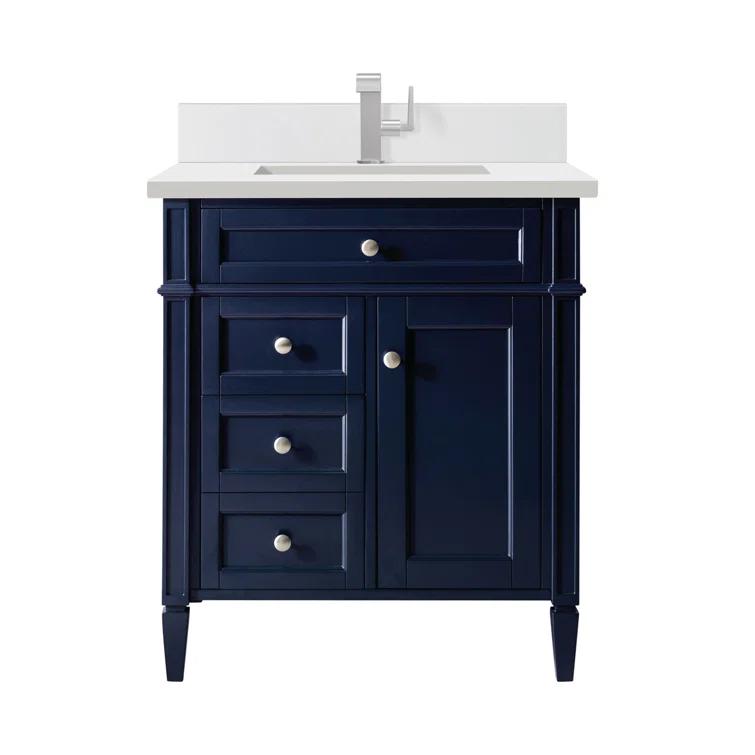 Victory Blue 30'' Freestanding Plywood Single Vanity
