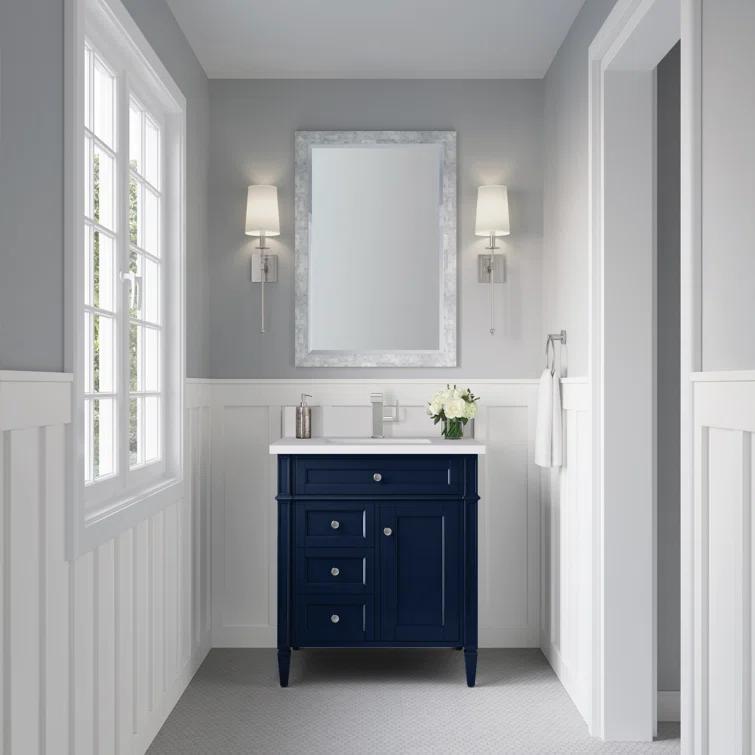 Victory Blue 30'' Freestanding Plywood Single Vanity