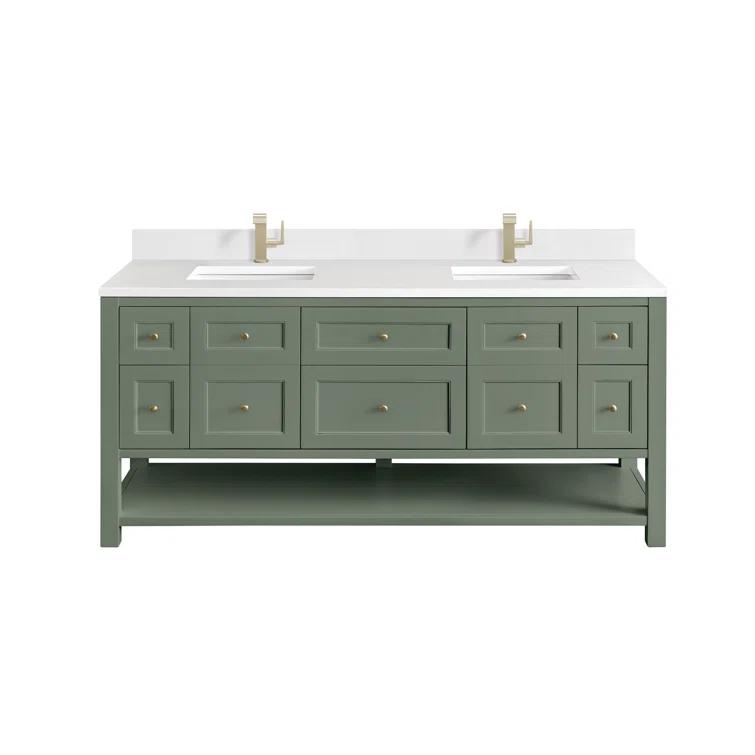 Breckenridge 72'' Double Bathroom Vanity with Top