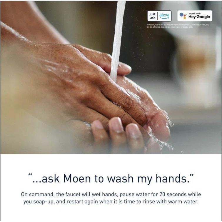 Moen Align One Handle Modern Kitchen Pulldown Faucet with Reflex and Power Clean Technology