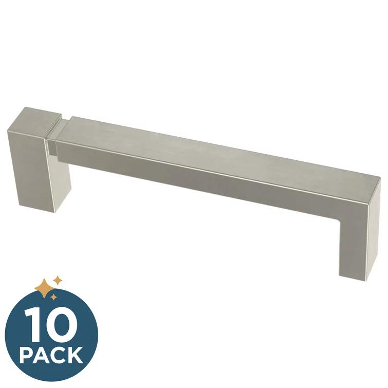 Asymmetric Notched Kitchen Cabinet or Furniture Drawer 3.75" Center Bar Pull Multipack