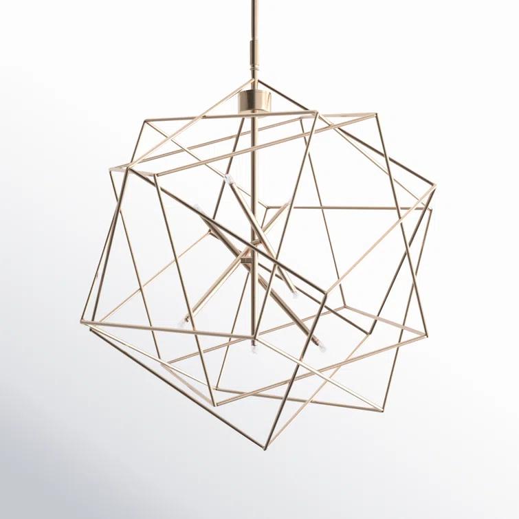 Ezo 7 Light Metal Geometric Chandelier
