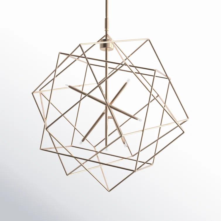 Ezo 7 Light Metal Geometric Chandelier