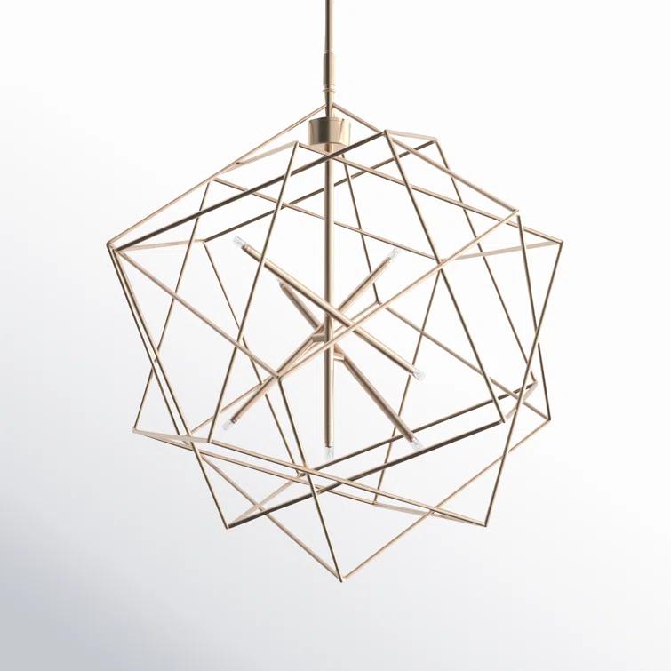 Ezo 7 Light Metal Geometric Chandelier