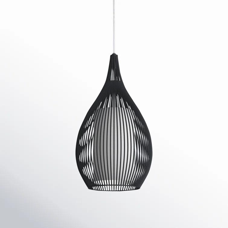 Lotus Single Light Steel Dimmable Pendant