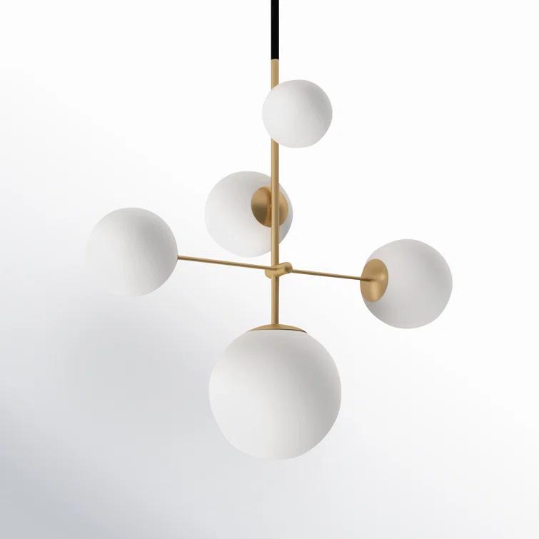 Drake 5 Light Dimmable Sputnik Chandelier