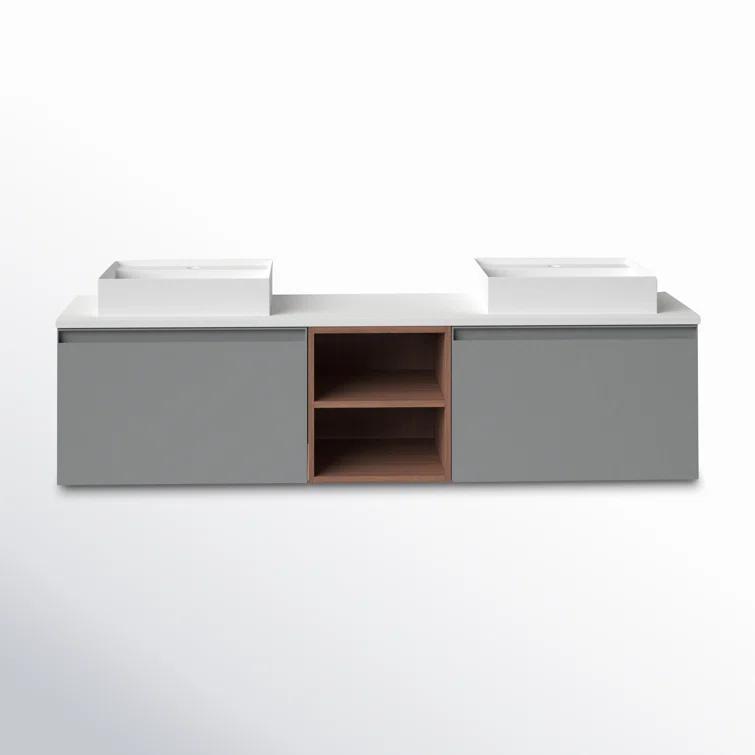Shelley 72.05'' Double Bathroom Vanity