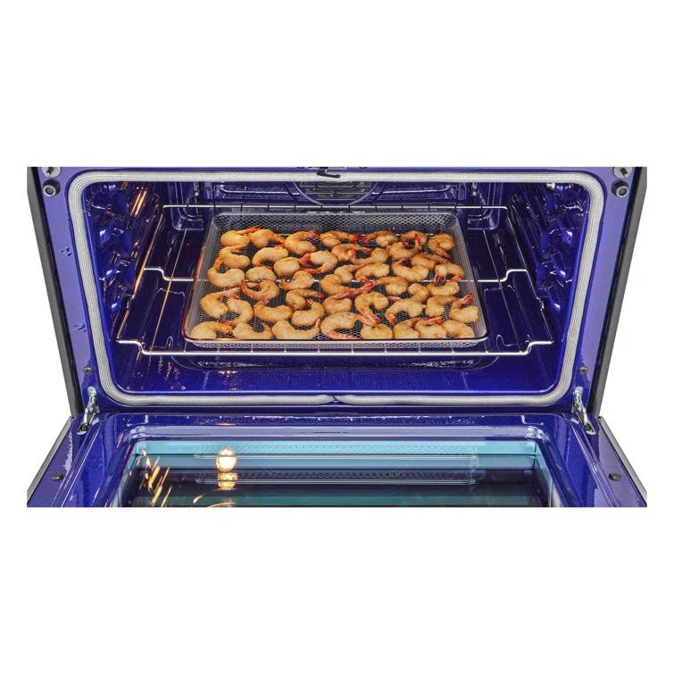 LG LG Smart Gas Double Oven Slide-in Range with InstaView®, ProBake® Convection, Air Fry, and Air Sous Vide, 6.9 cu. ft. LTGL6937F