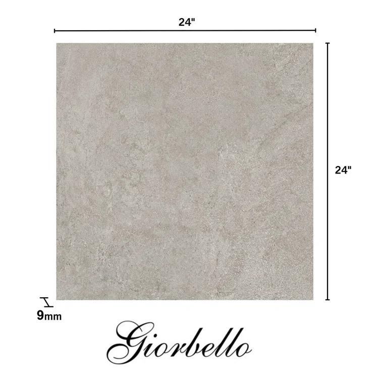 Italian Metalia Porcelain 24"x 24"x 9mm Floor and Wall Tile Case