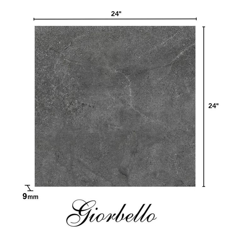 Italian Metalia Porcelain 24"x 24"x 9mm Floor and Wall Tile Case