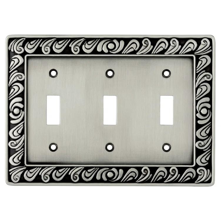 Paisley 3-Gang Toggle Light Switch Wall Plate