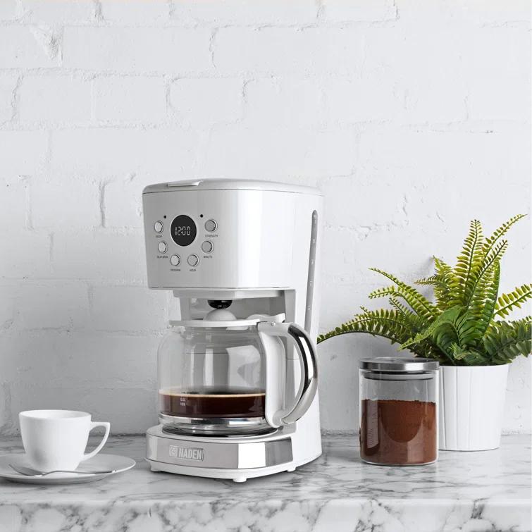 HADEN Ivory Programmable Drip Coffee Maker
