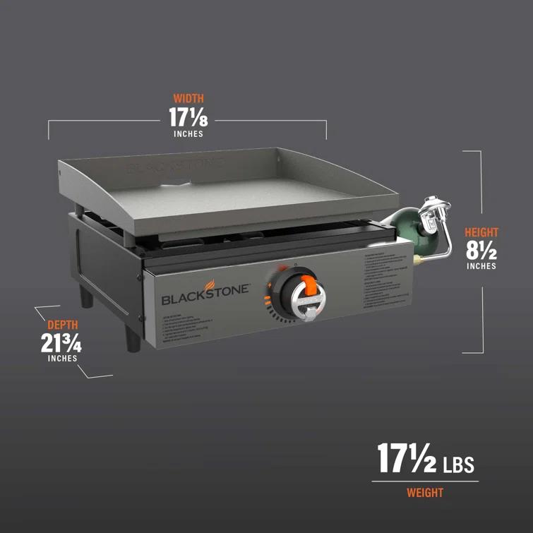 Blackstone 12000 BTU Single Burner 17" Tabletop Propane Griddle