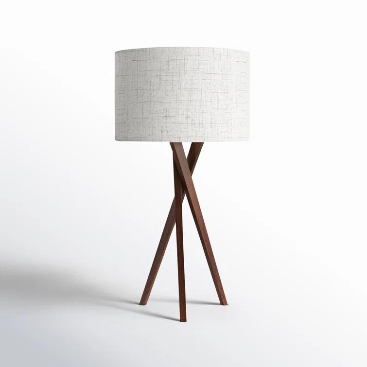 Harcourt Solid Wood Tripod Lamp